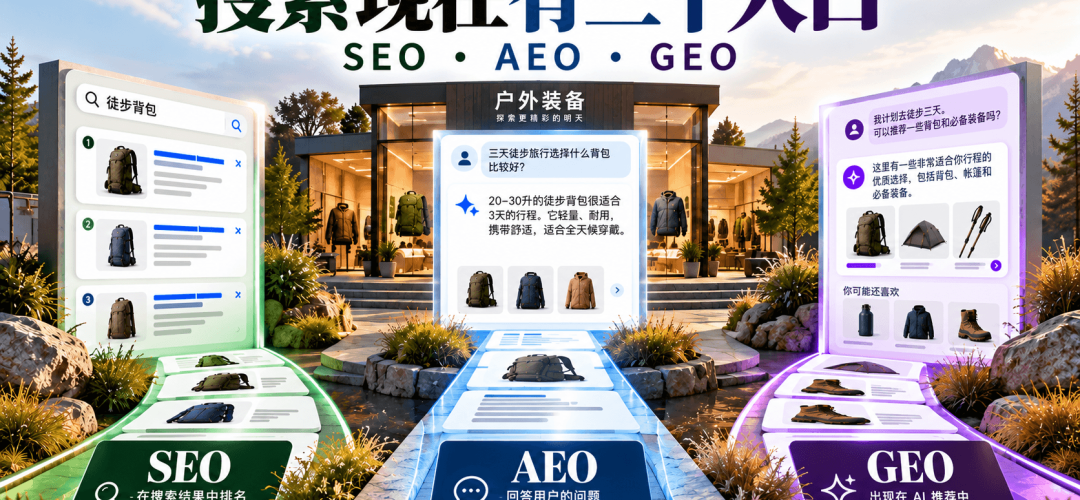 AEO 与 SEO 与 GEO 的区别